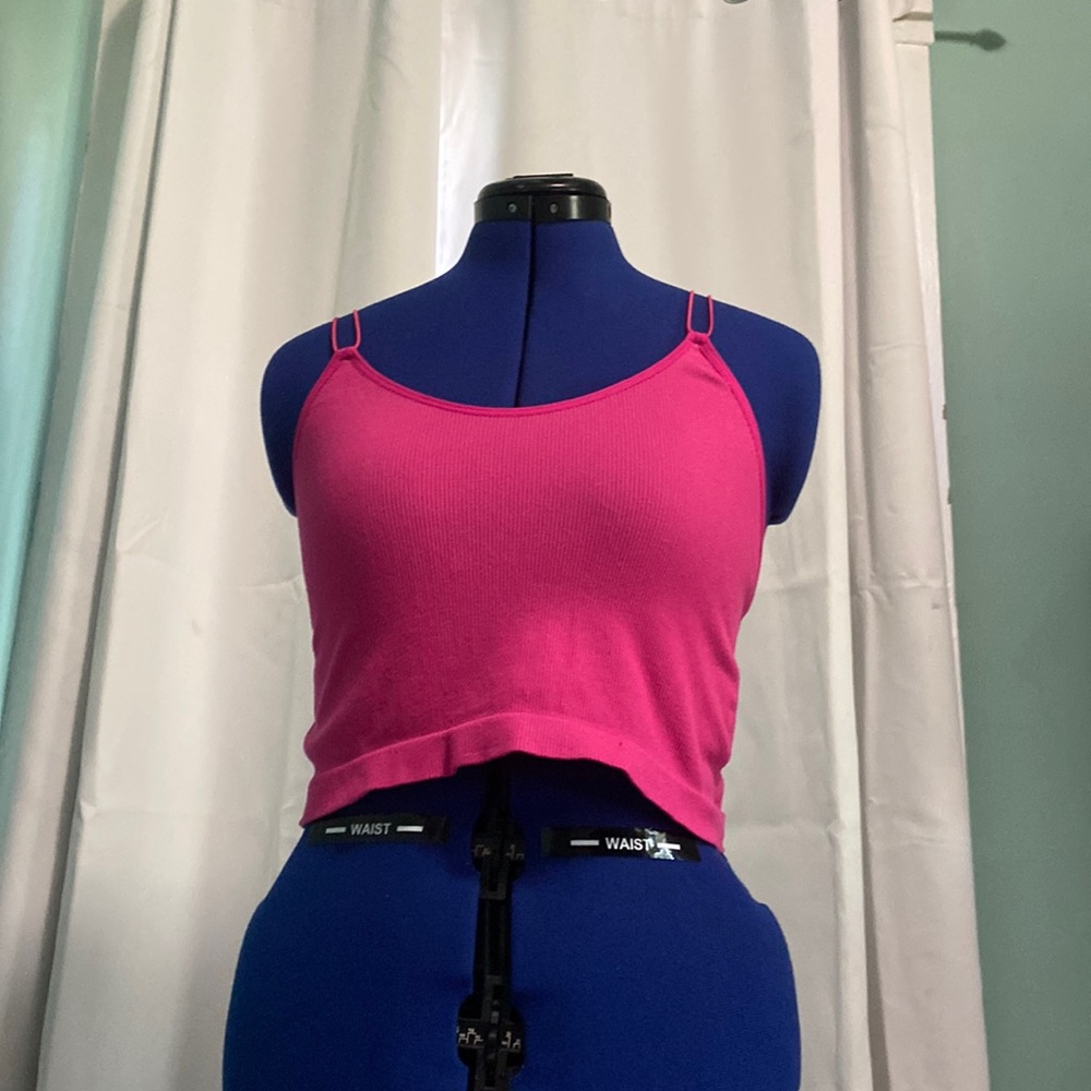 Pink crop top